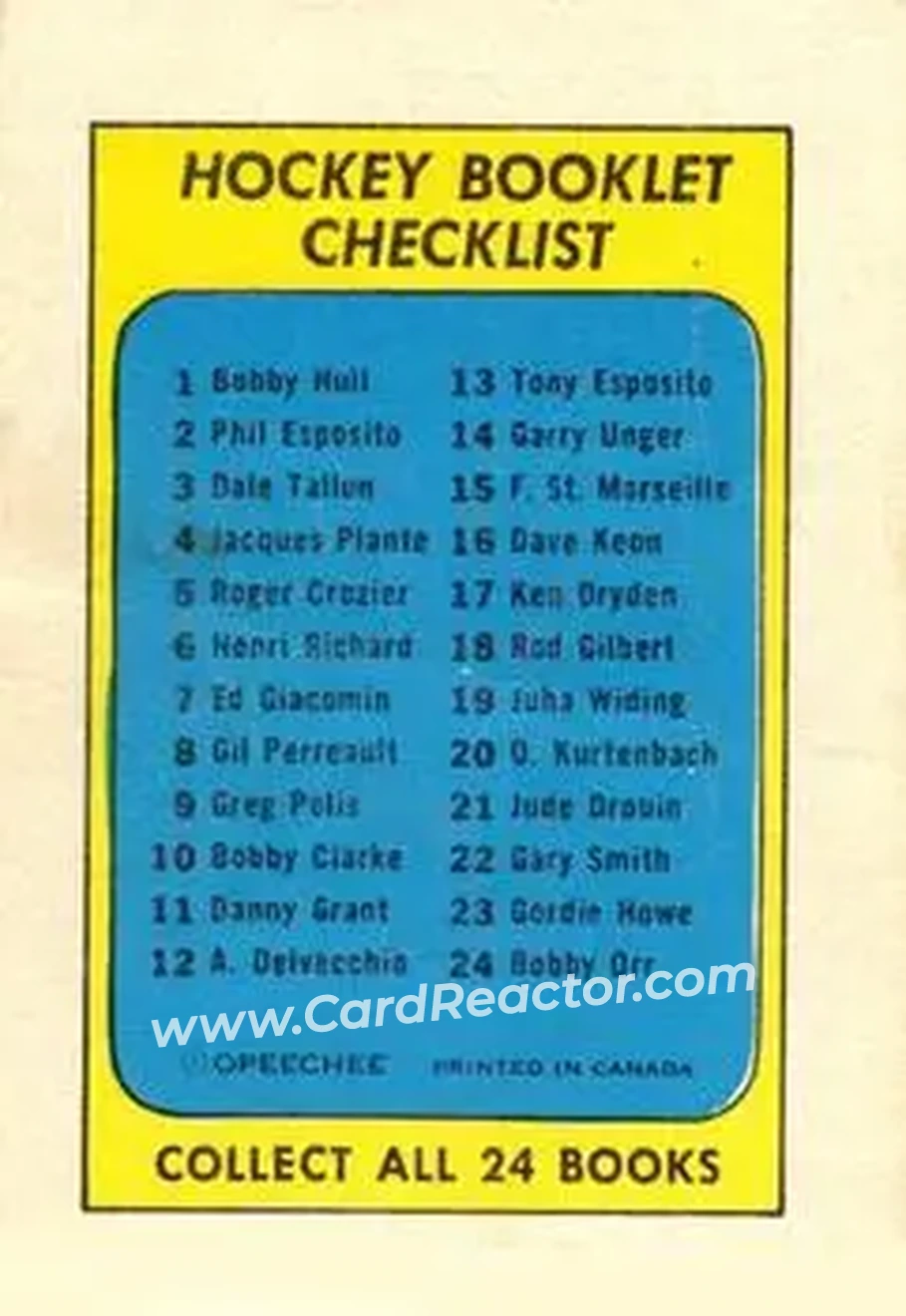 Back of Bobby Hull