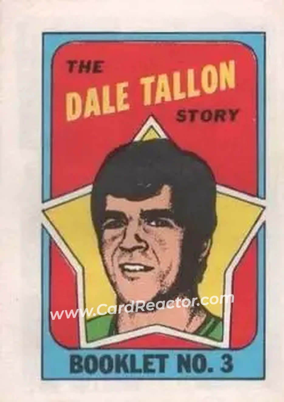 1971-72 O-Pee-Chee #3 Booklets Dale Tallon
