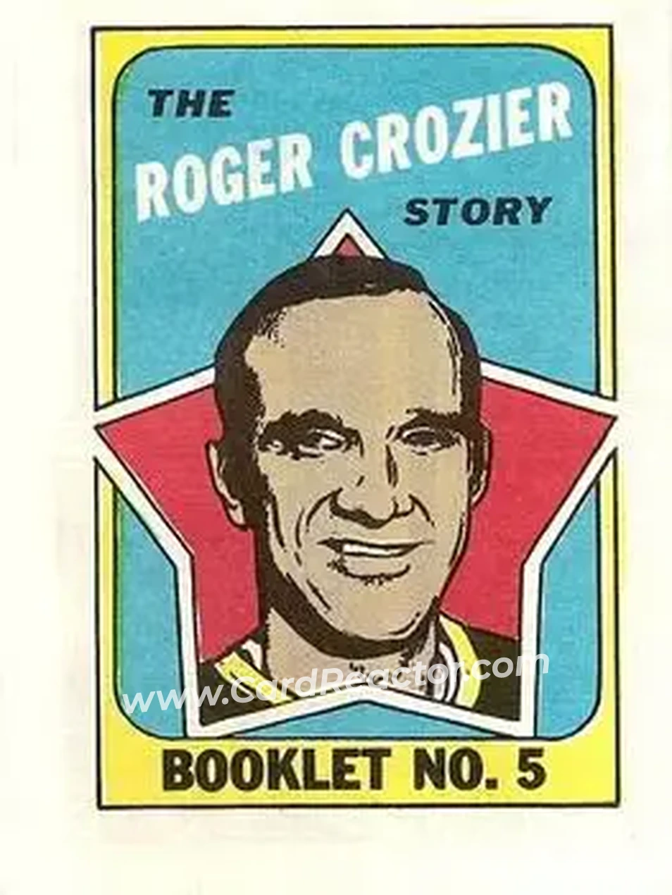 1971-72 O-Pee-Chee #5 Booklets Roger Crozier