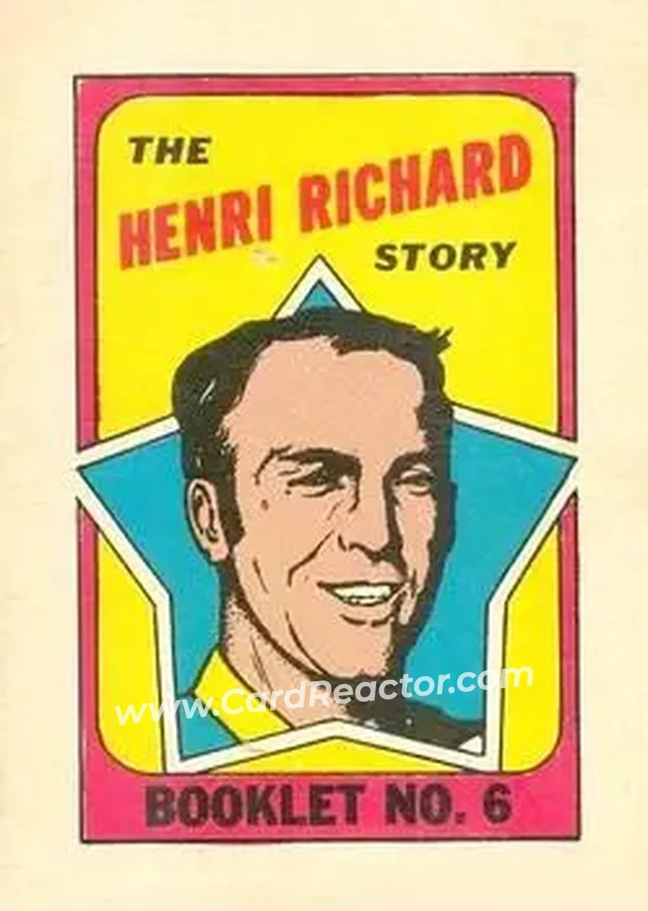 1971-72 O-Pee-Chee #6 Booklets Henri Richard