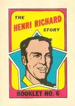 1971-72 O-Pee-Chee #6 Booklets Henri Richard