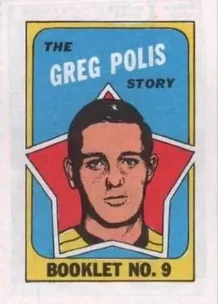 1971-72 O-Pee-Chee #9 Booklets Greg Polis
