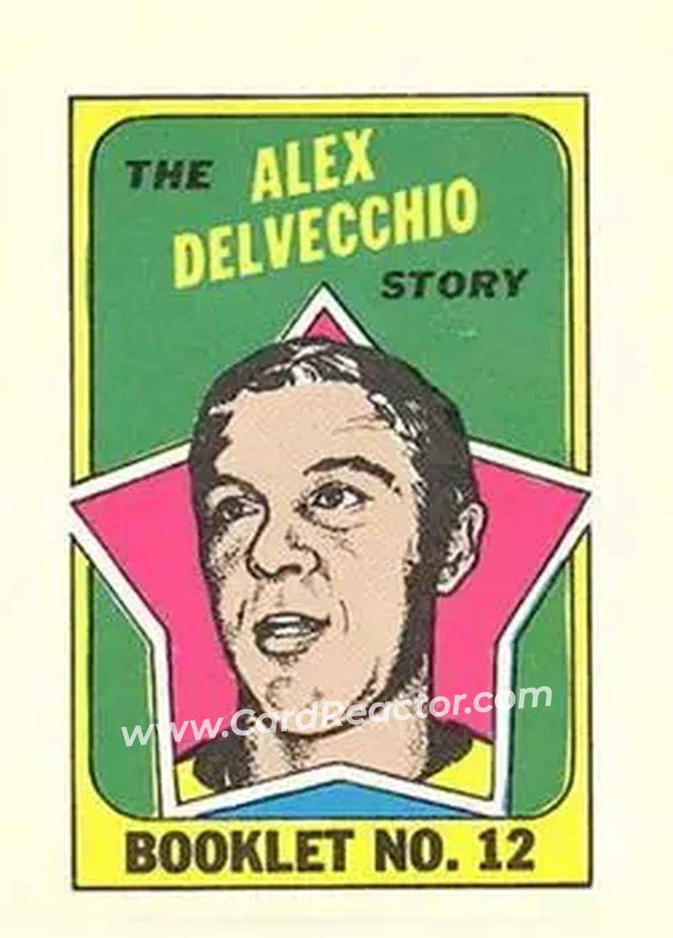 1971-72 O-Pee-Chee #12 Booklets Alex Delvecchio