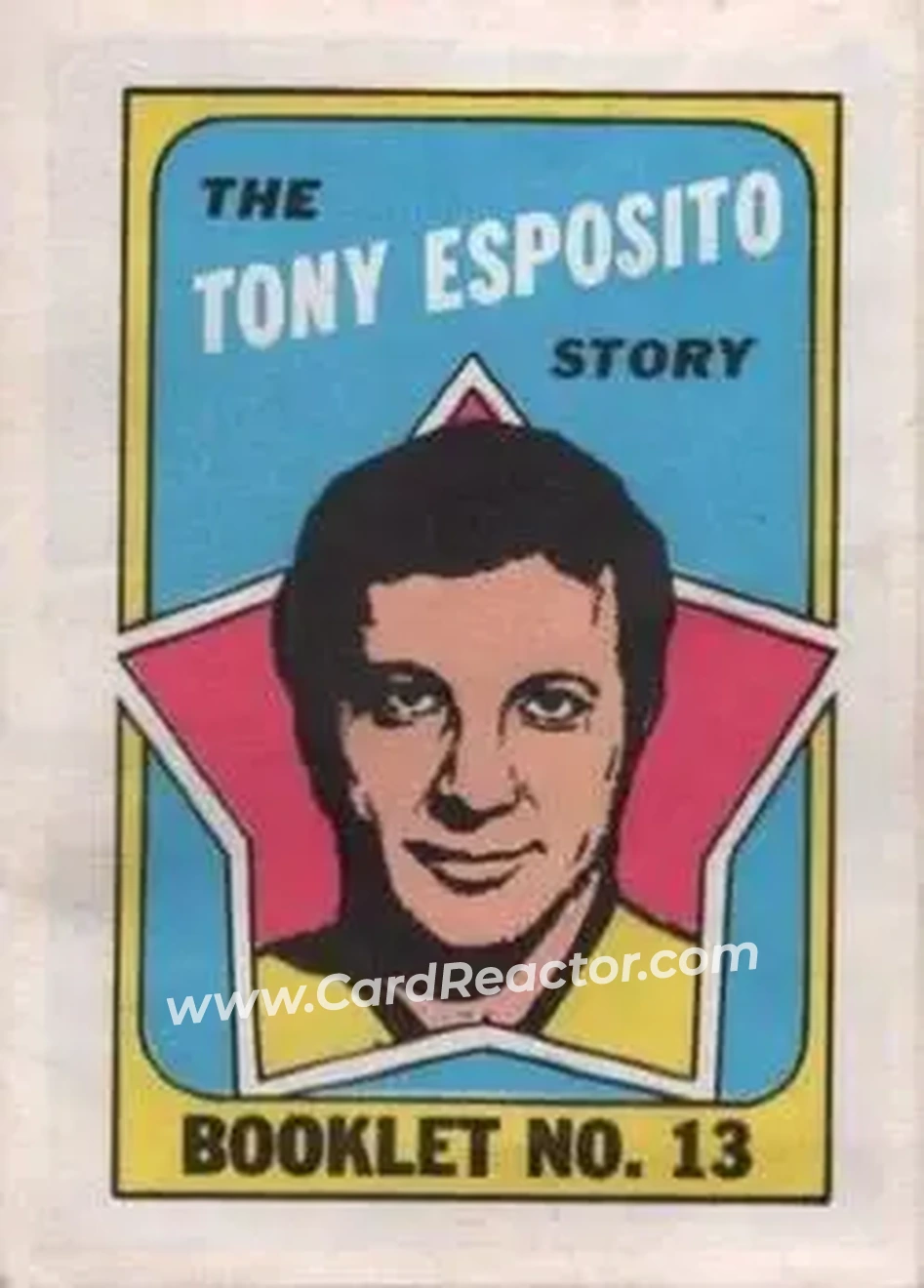 1971-72 O-Pee-Chee #13 Booklets Tony Esposito