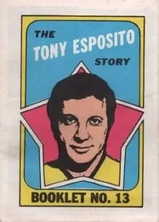 1971-72 O-Pee-Chee #13 Booklets Tony Esposito