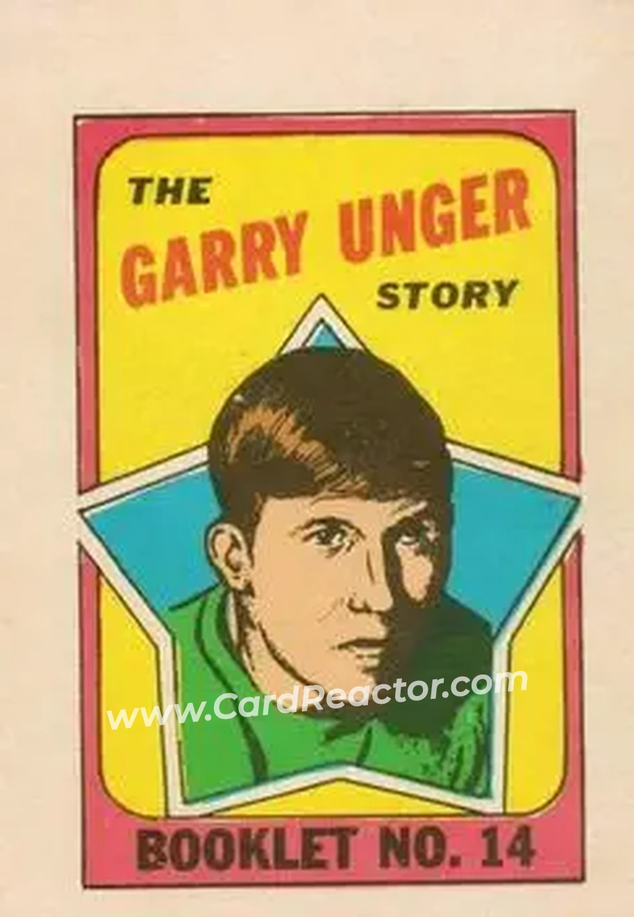 1971-72 O-Pee-Chee #14 Booklets Garry Unger