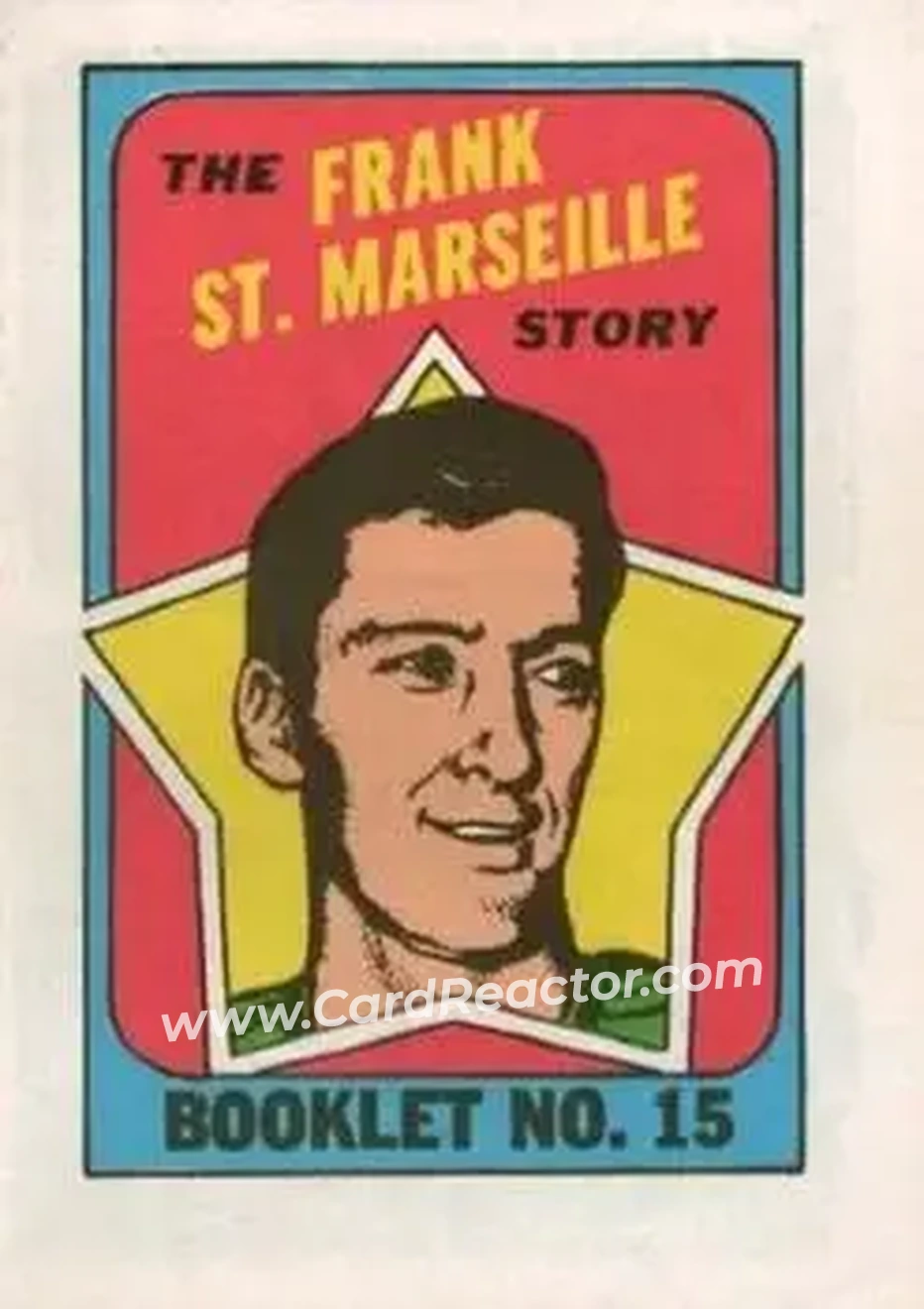 1971-72 O-Pee-Chee #15 Booklets Frank St. Marseille