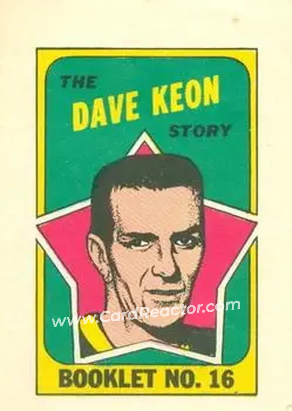 1971-72 O-Pee-Chee #16 Booklets Dave Keon