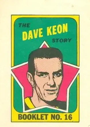 1971-72 O-Pee-Chee #16 Booklets Dave Keon