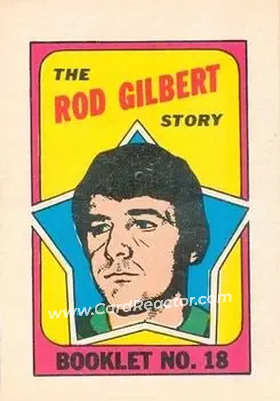 1971-72 O-Pee-Chee #18 Booklets Rod Gilbert