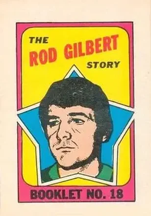 1971-72 O-Pee-Chee #18 Booklets Rod Gilbert