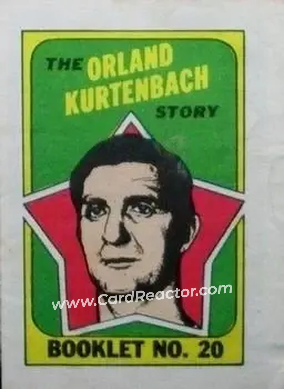 1971-72 O-Pee-Chee #20 Booklets Orland Kurtenbach