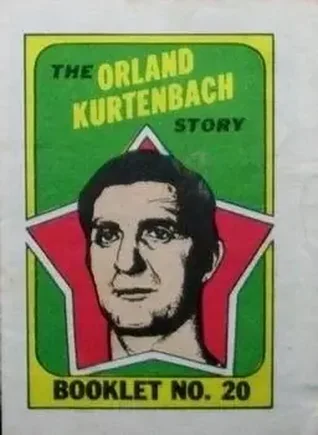 1971-72 O-Pee-Chee #20 Booklets Orland Kurtenbach