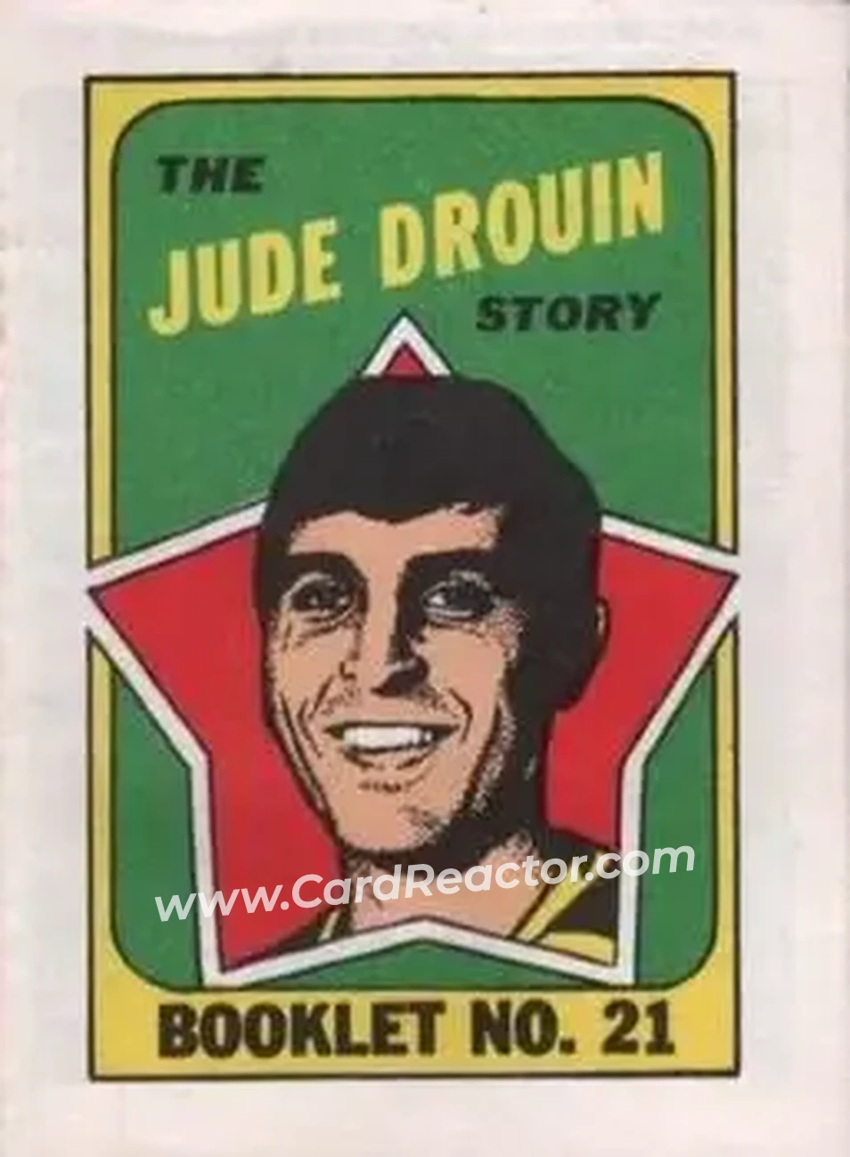 1971-72 O-Pee-Chee #21 Booklets Jude Drouin