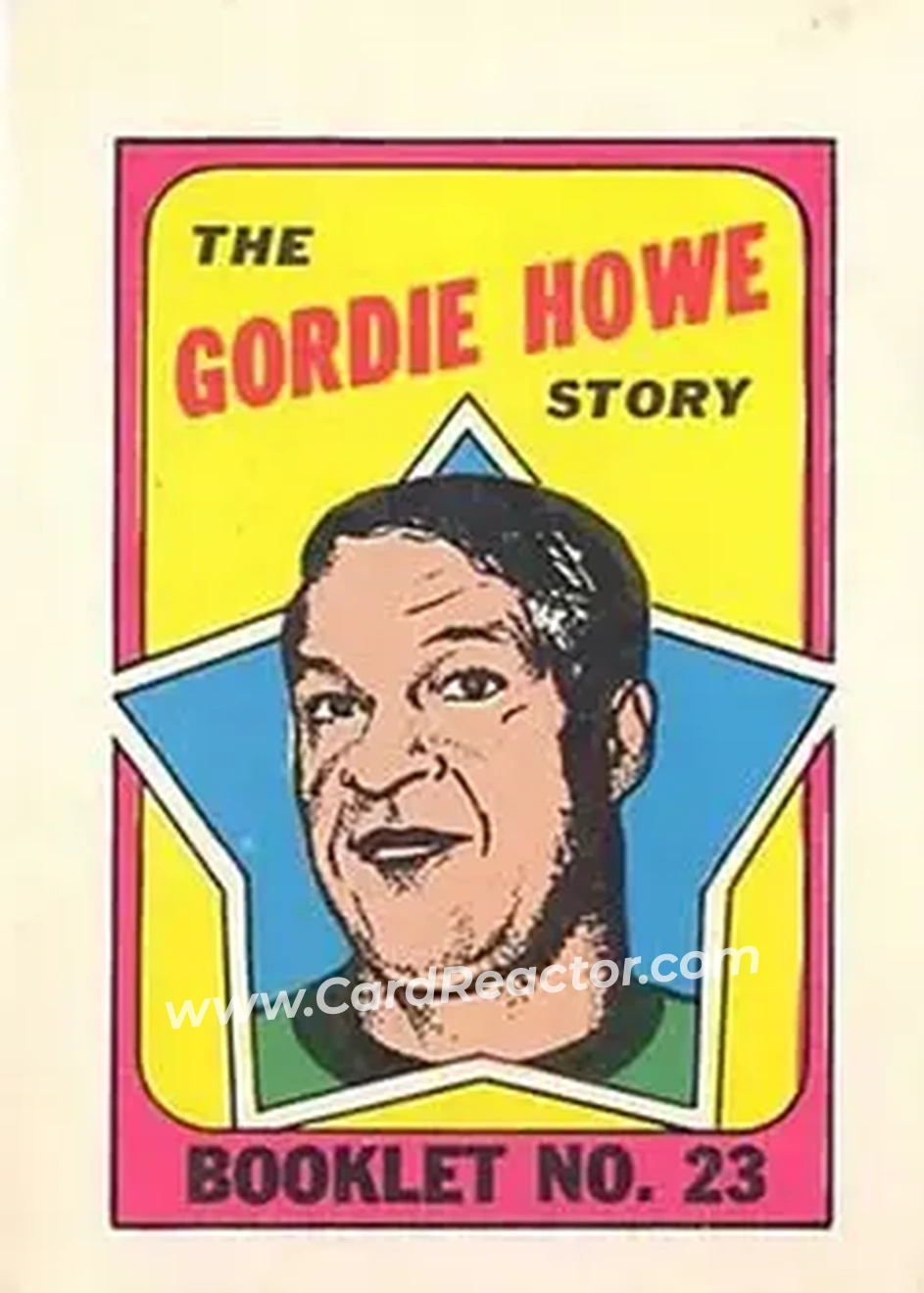 1971-72 O-Pee-Chee #23 Booklets Gordie Howe