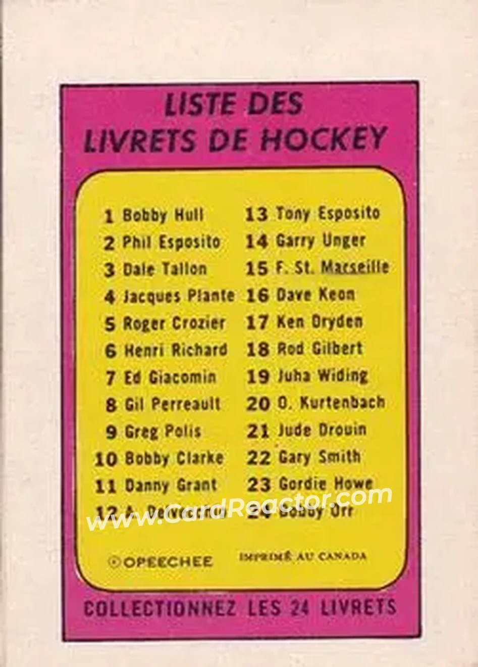 Back of Phil Esposito