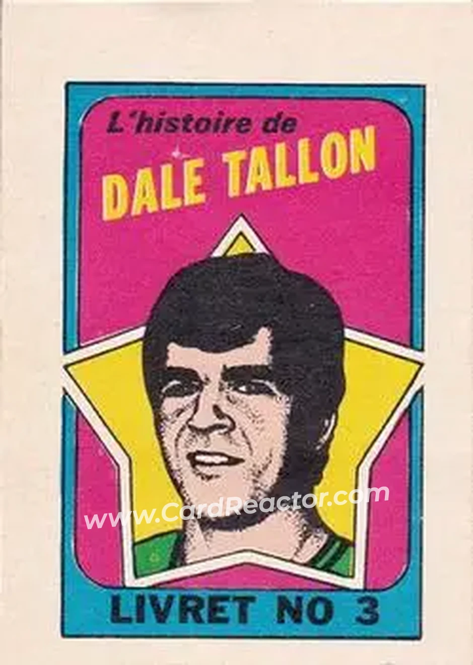 1971-72 O-Pee-Chee #3 Booklets French Dale Tallon