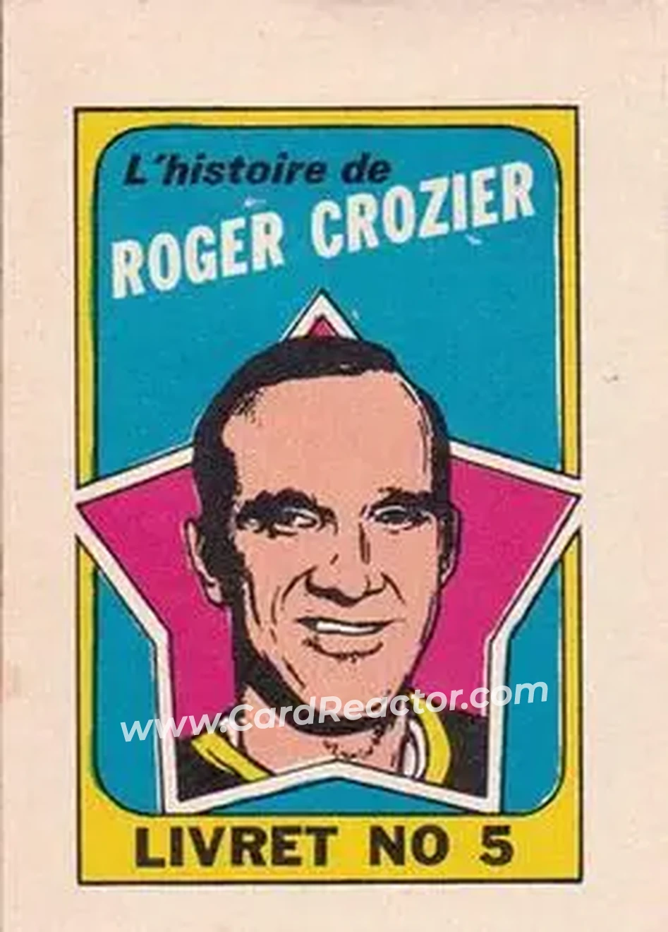 1971-72 O-Pee-Chee #5 Booklets French Roger Crozier
