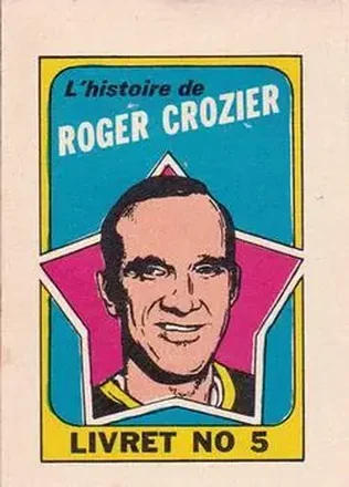 1971-72 O-Pee-Chee #5 Booklets French Roger Crozier