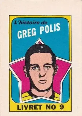 1971-72 O-Pee-Chee #9 Booklets French Greg Polis