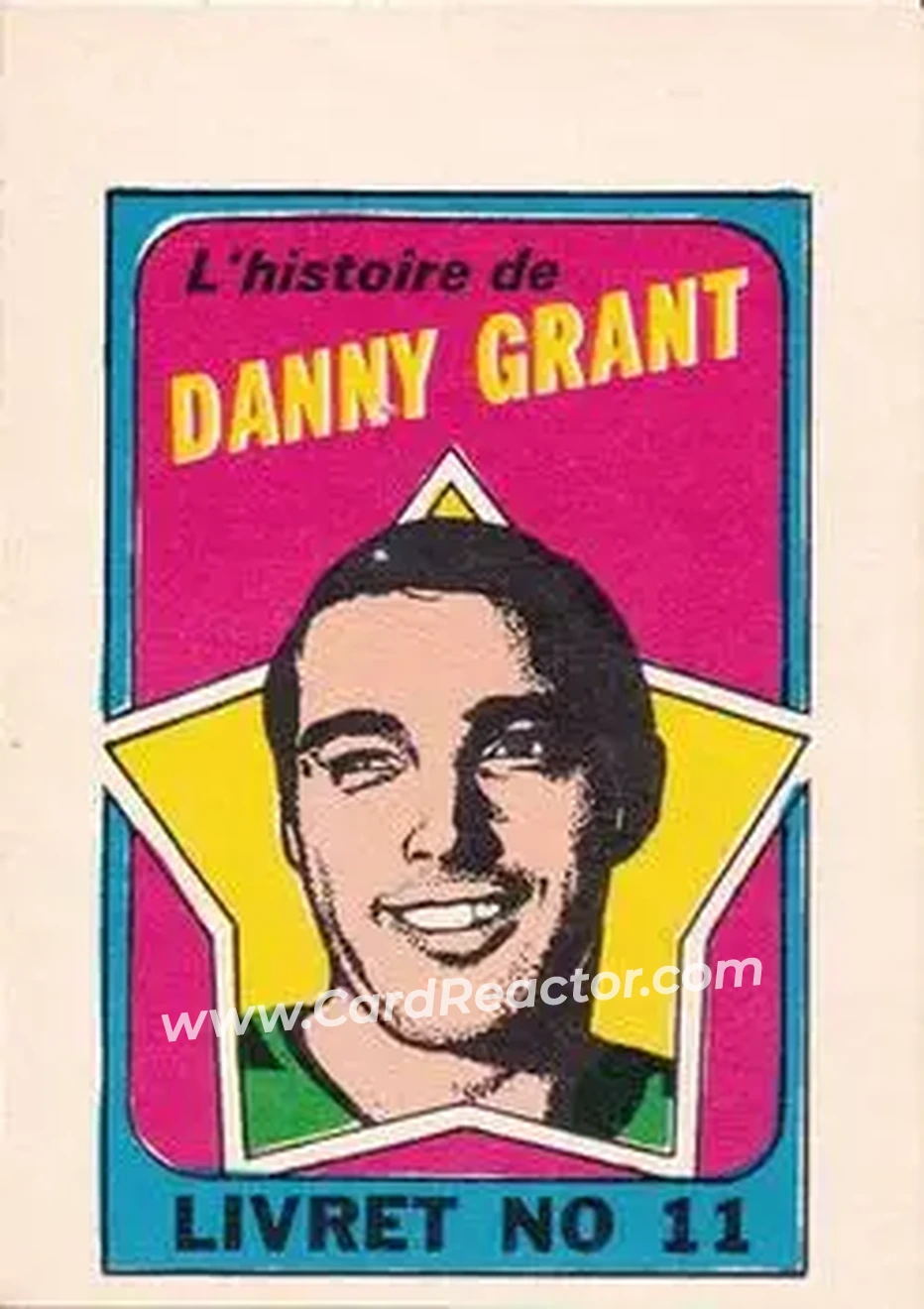 1971-72 O-Pee-Chee #11 Booklets French Danny Grant