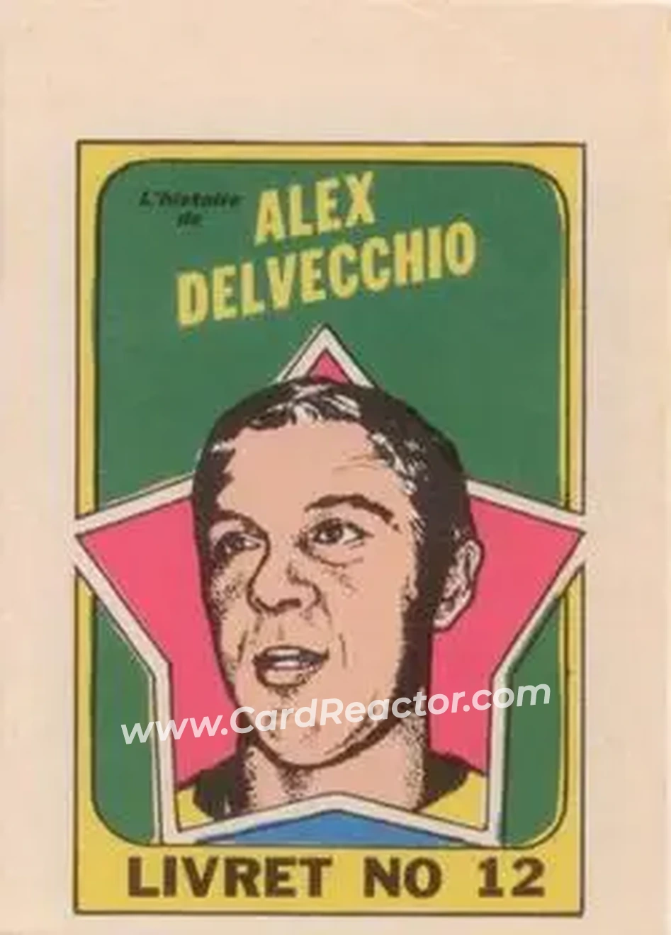 1971-72 O-Pee-Chee #12 Booklets French Alex Delvecchio