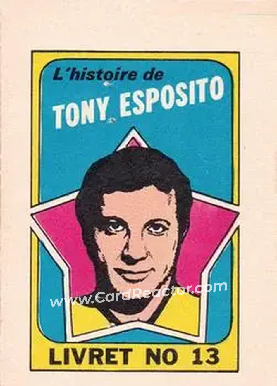 1971-72 O-Pee-Chee #13 Booklets French Tony Esposito