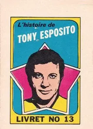 1971-72 O-Pee-Chee #13 Booklets French Tony Esposito