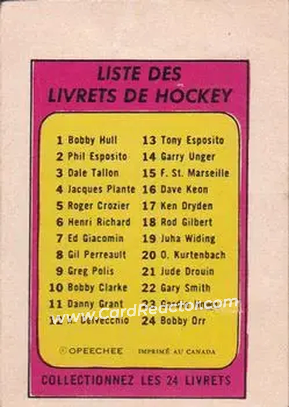 Back of Garry Unger