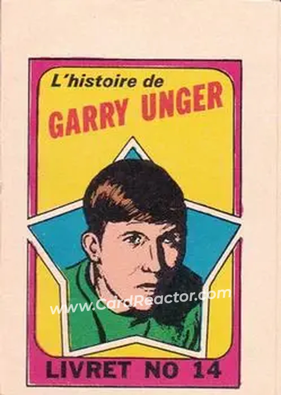 1971-72 O-Pee-Chee #14 Booklets French Garry Unger