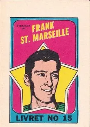 1971-72 O-Pee-Chee #15 Booklets French Frank St. Marseille