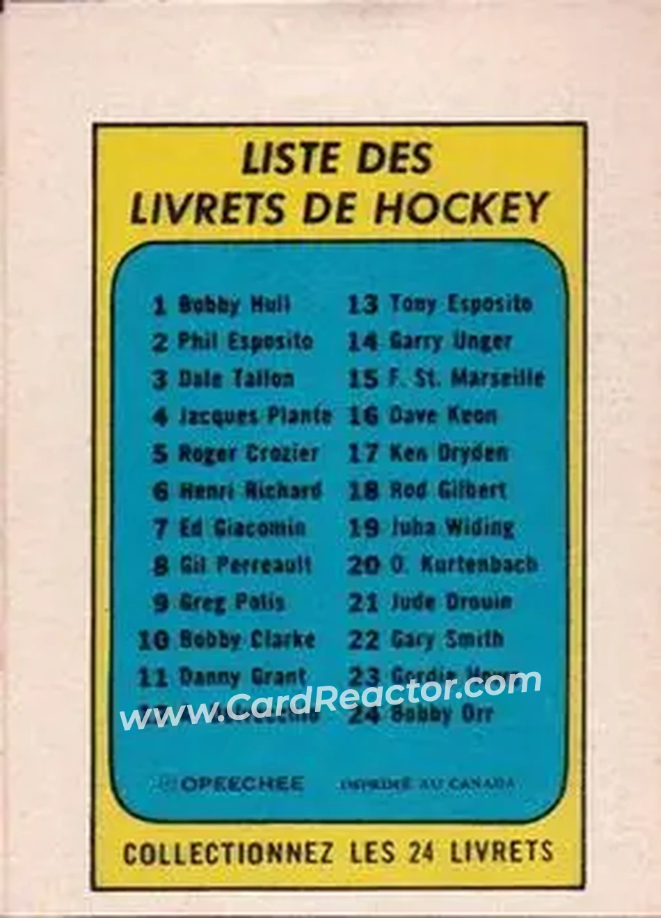 Back of Ken Dryden