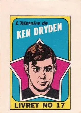 1971-72 O-Pee-Chee #17 Booklets French Ken Dryden