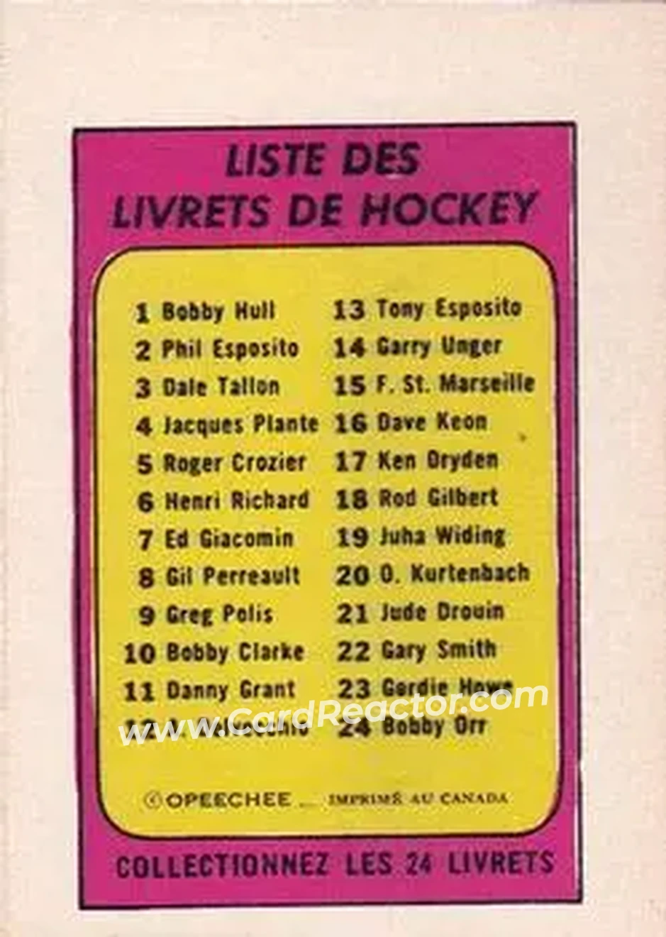 Back of Rod Gilbert