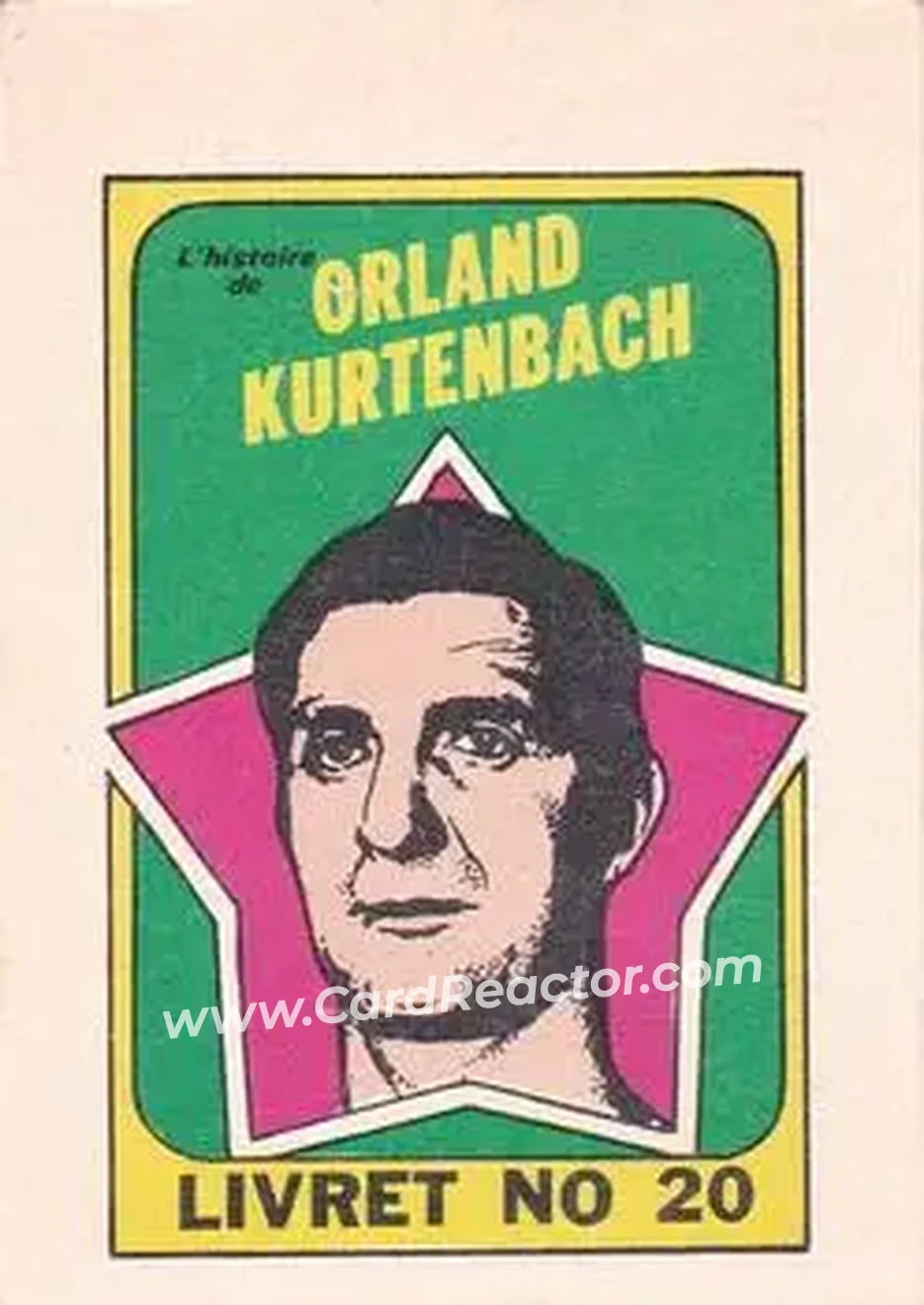 1971-72 O-Pee-Chee #20 Booklets French Orland Kurtenbach