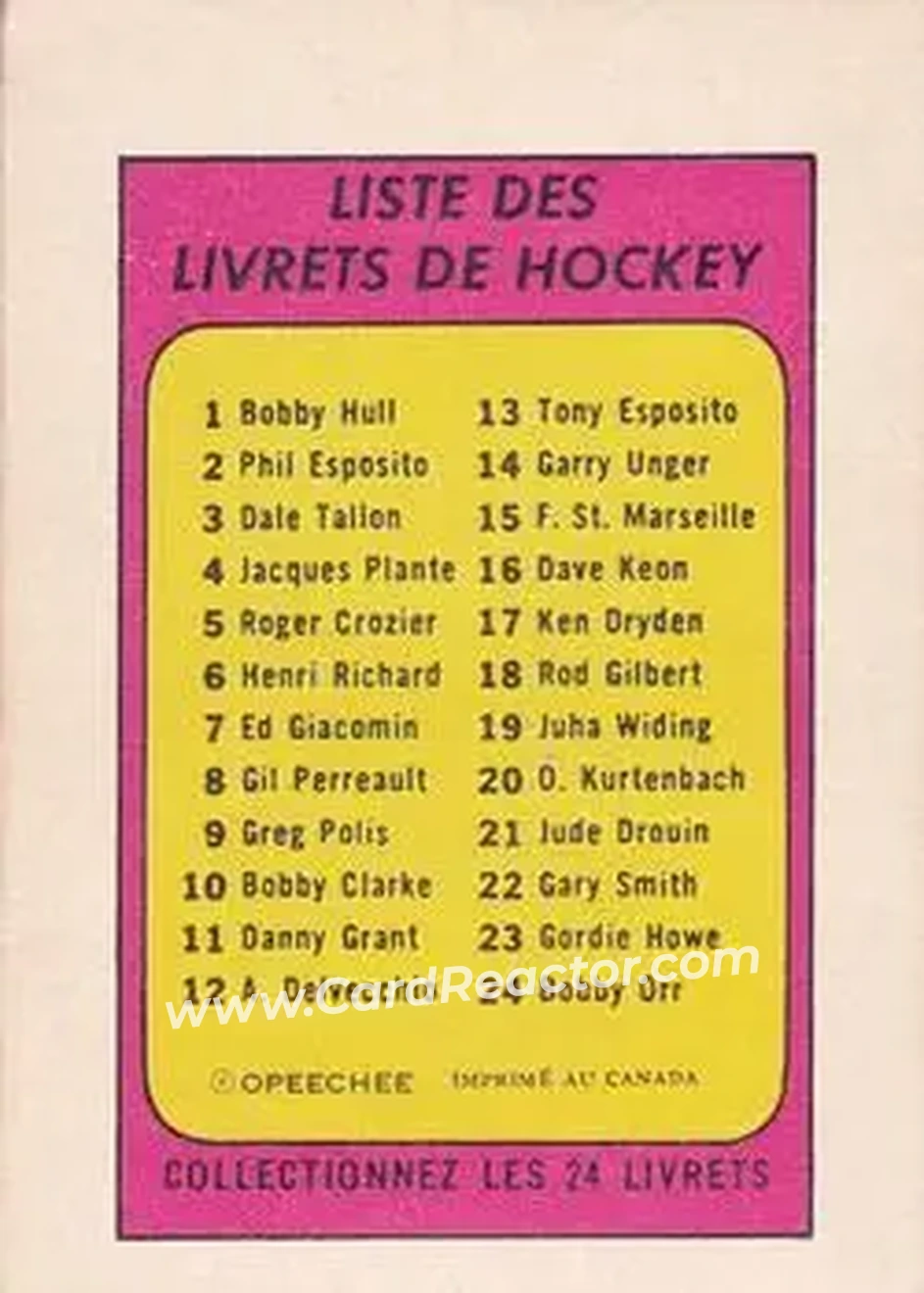 Back of Gordie Howe
