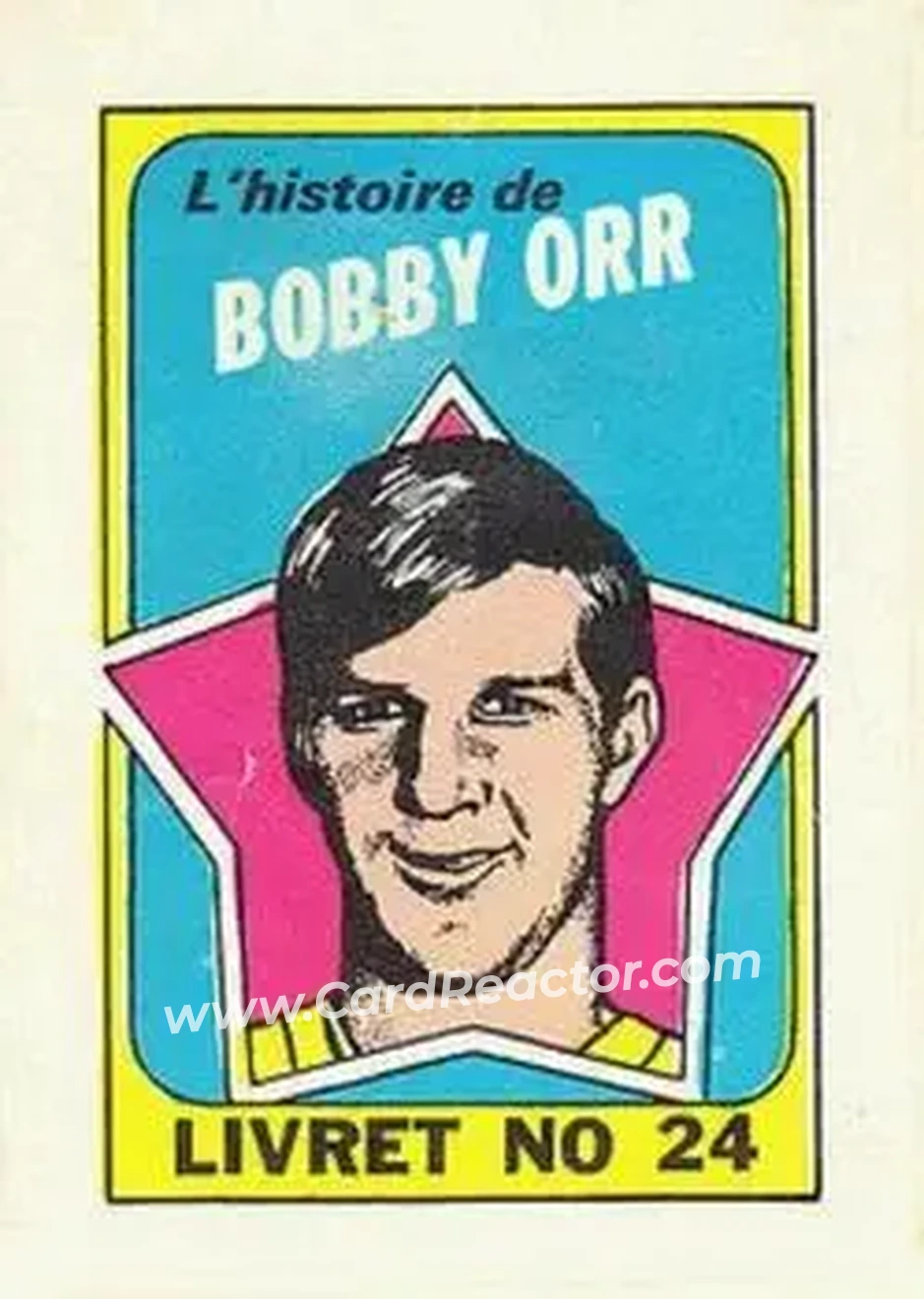 1971-72 O-Pee-Chee #24 Booklets French Bobby Orr