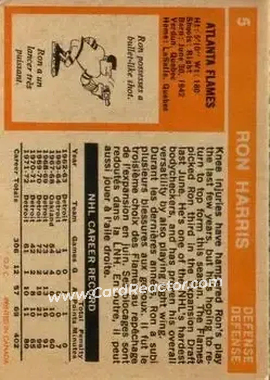 Back of Ron Harris