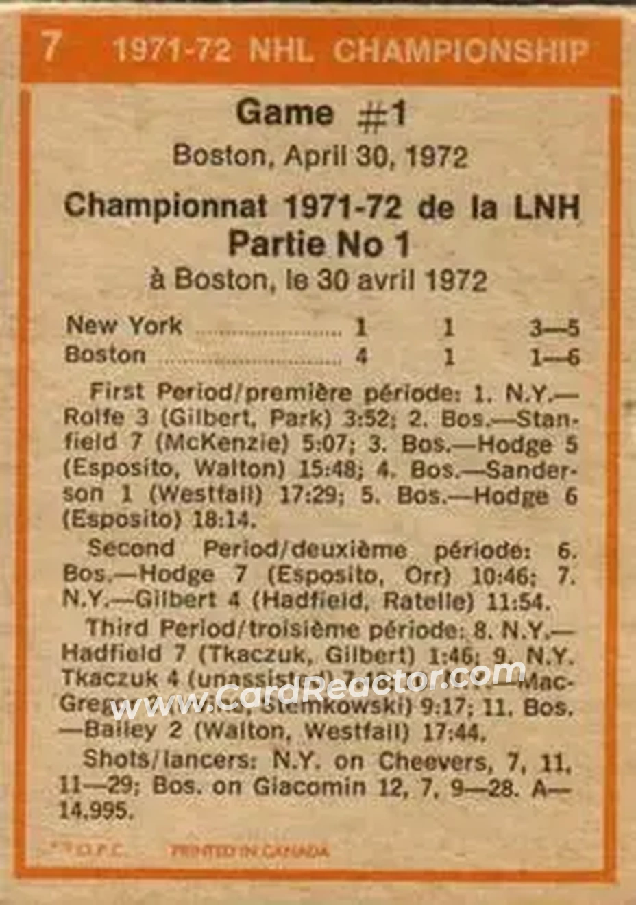 Back of Card #7