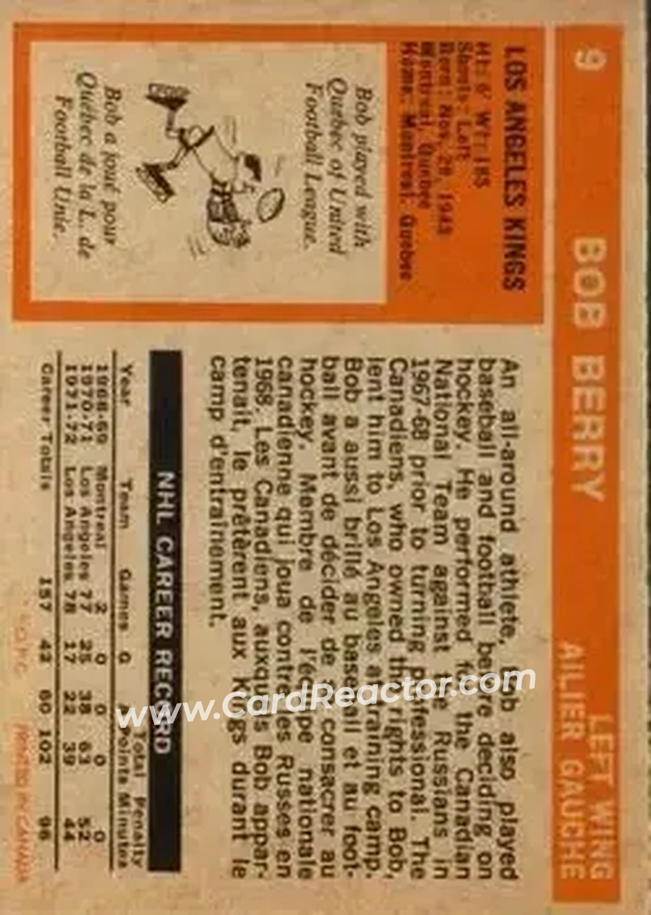Back of Bob Berry