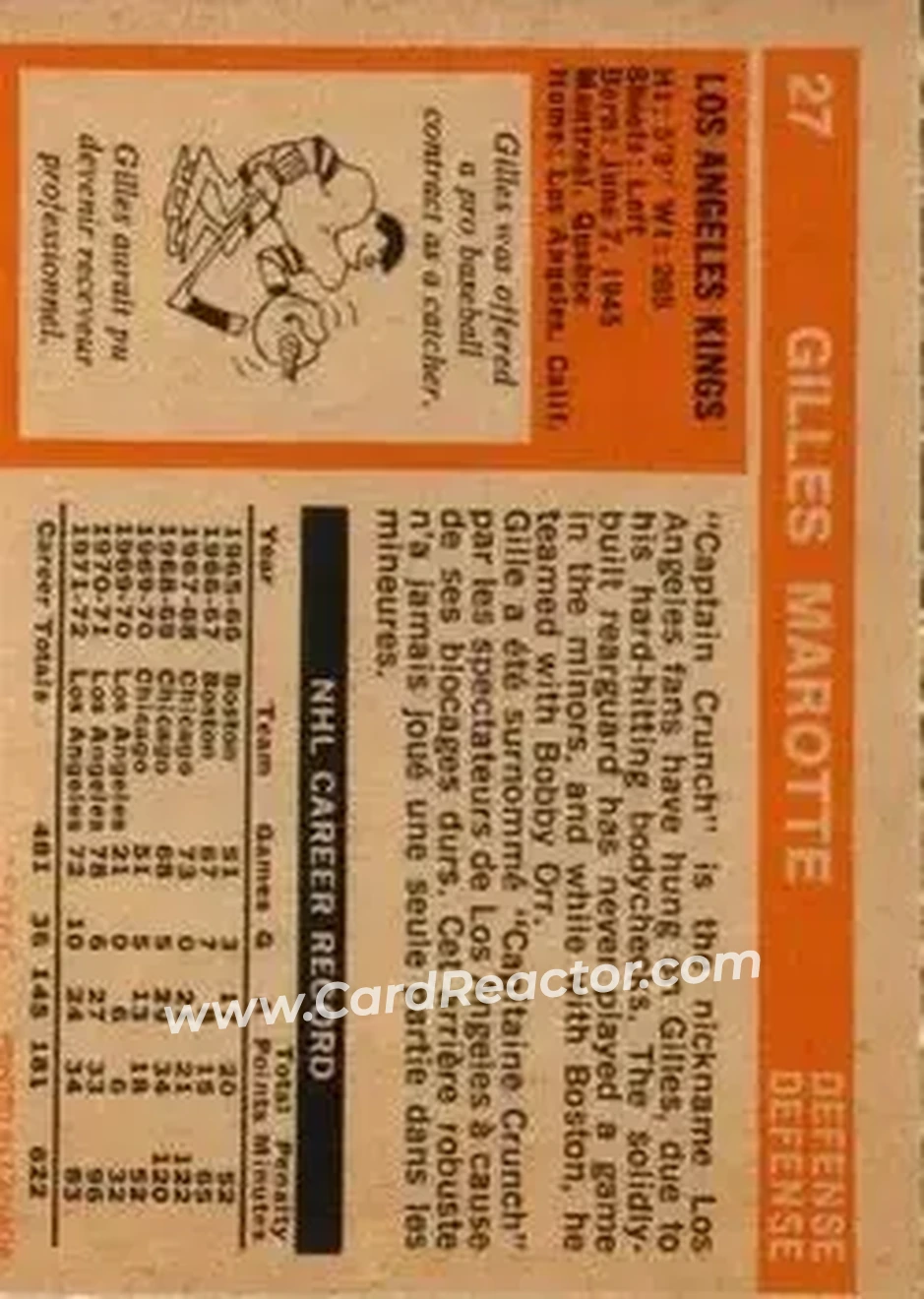Back of Gilles Marotte