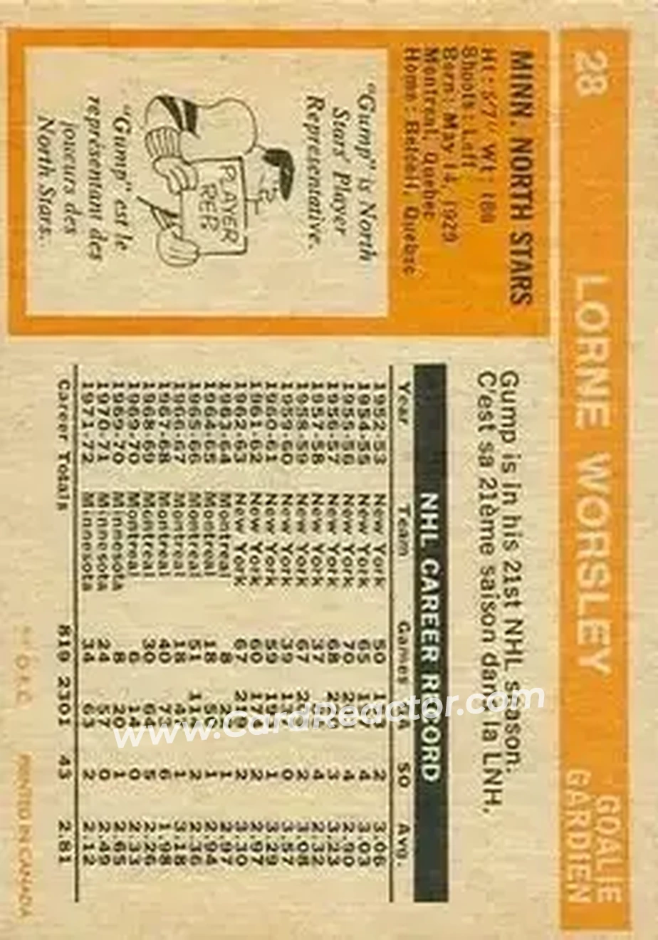 Back of Gump Worsley