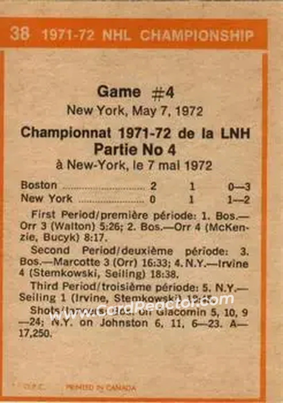 Back of Card #38