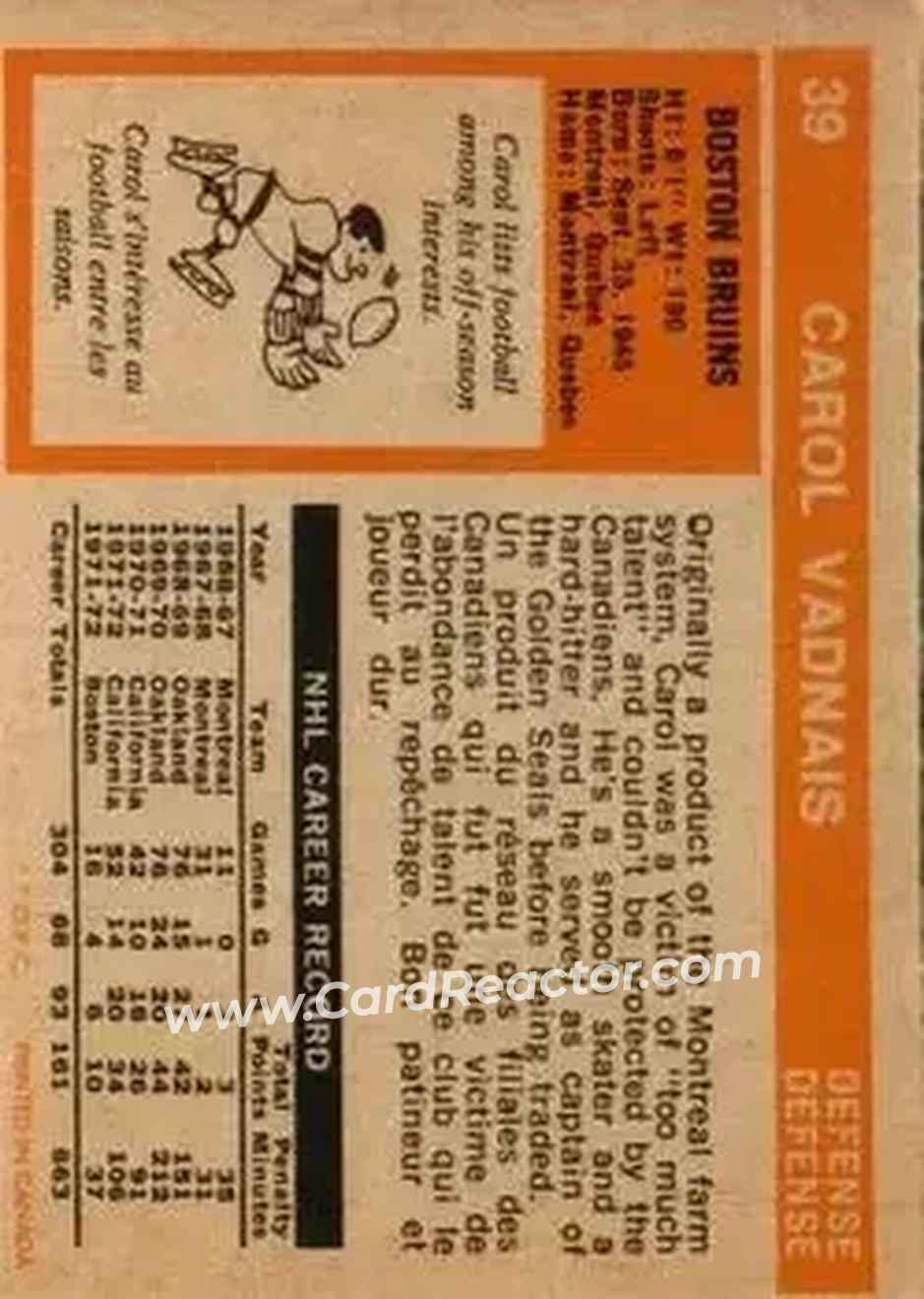 Back of Carol Vadnais