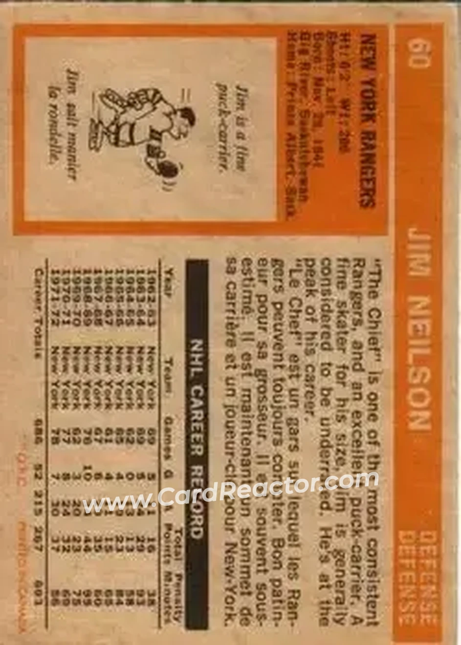 Back of Jim Neilson