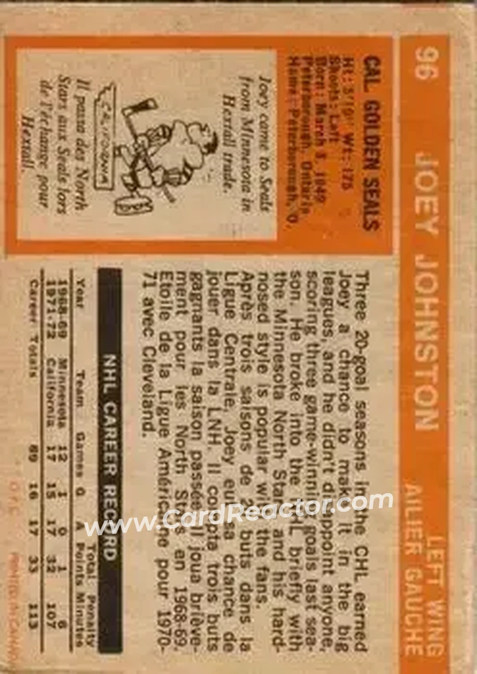 Back of Joey Johnston