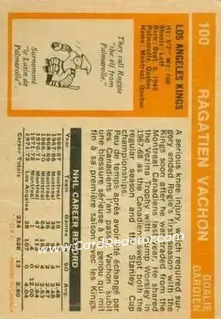 Back of Rogatien Vachon