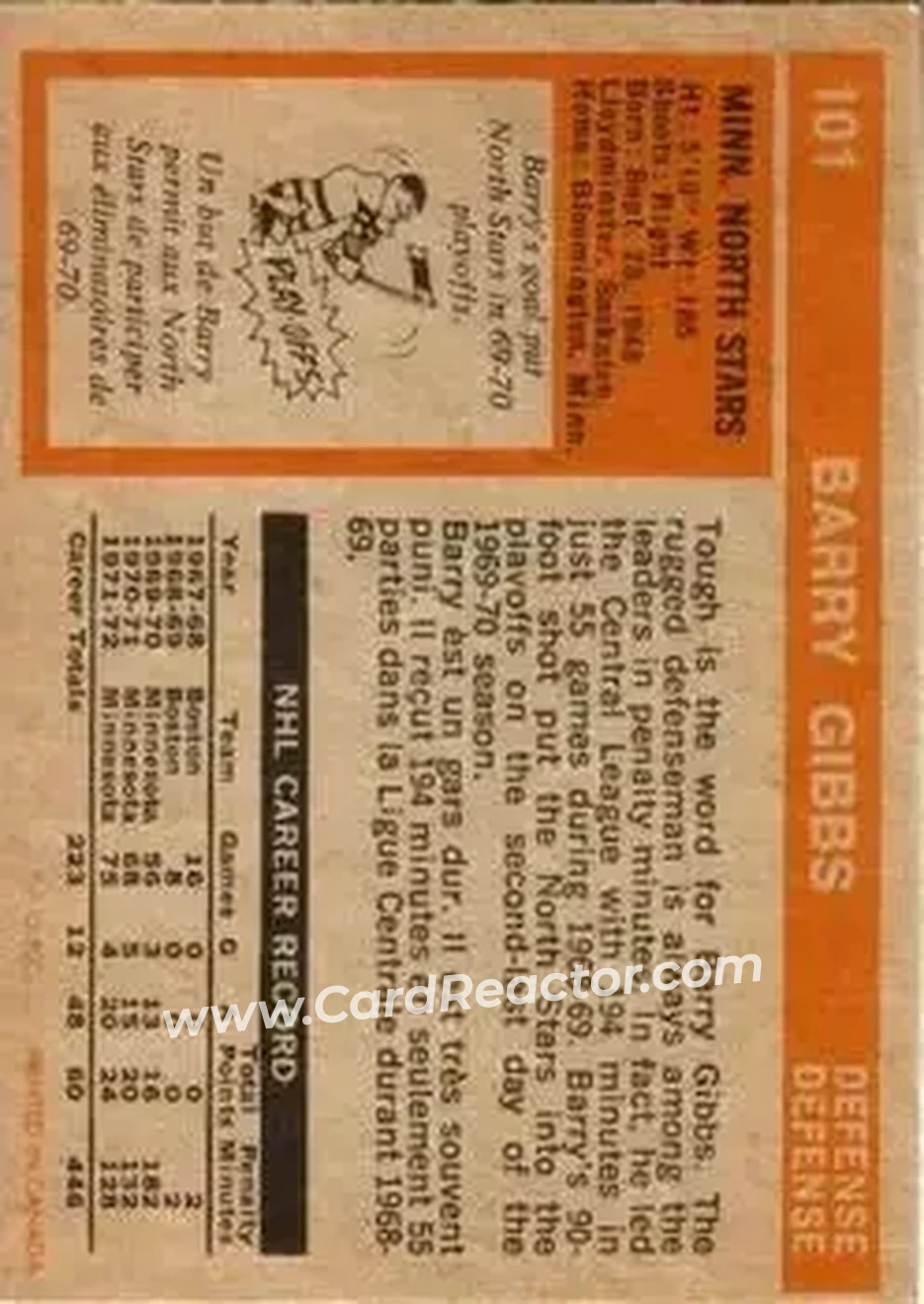Back of Barry Gibbs