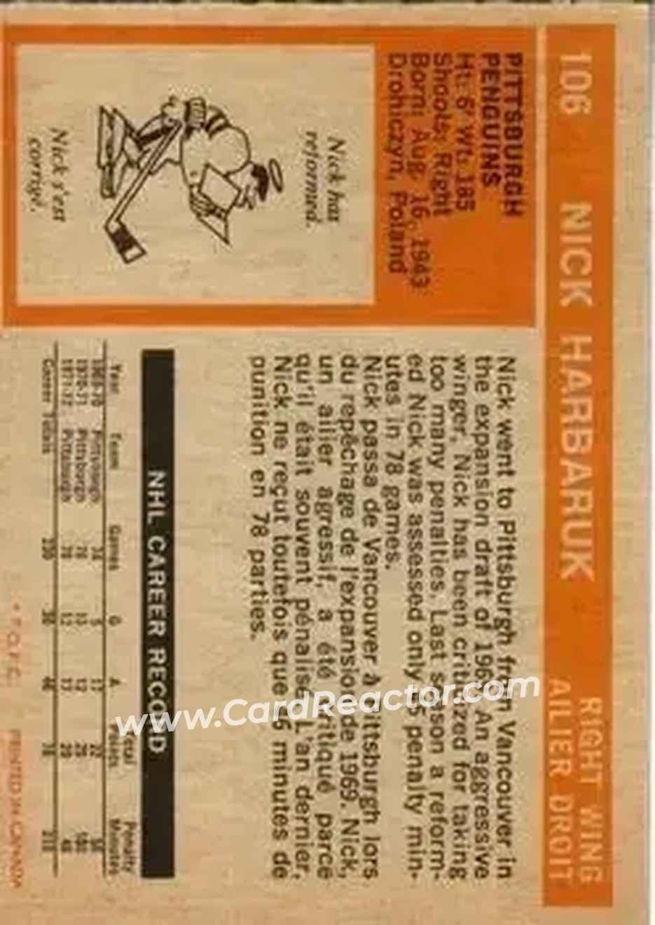 Back of Nick Harbaruk