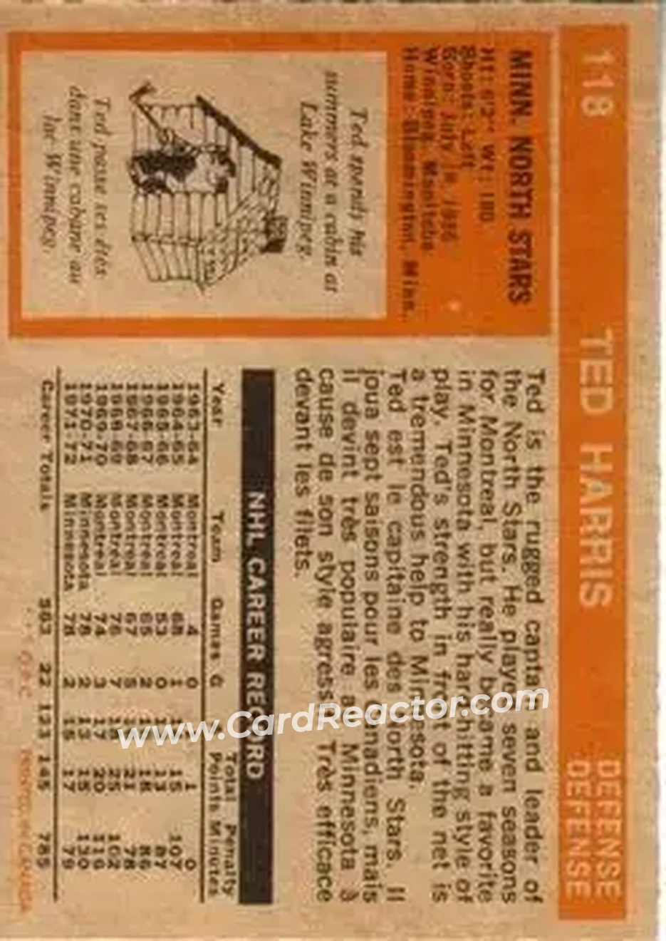 Back of Ted Harris